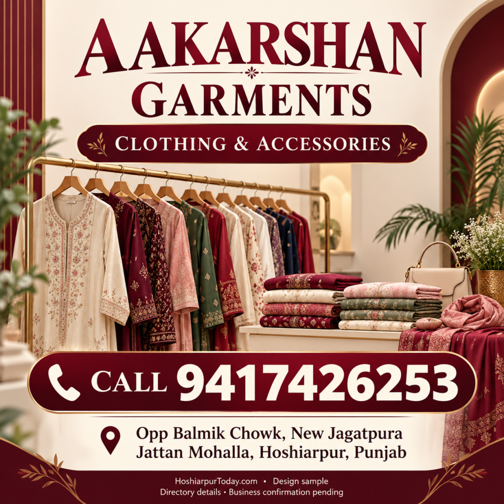 Aakarshan Garments — advertisement sample