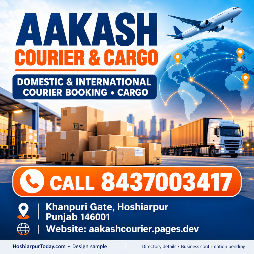 Aakash Courier & Cargo — advertisement sample