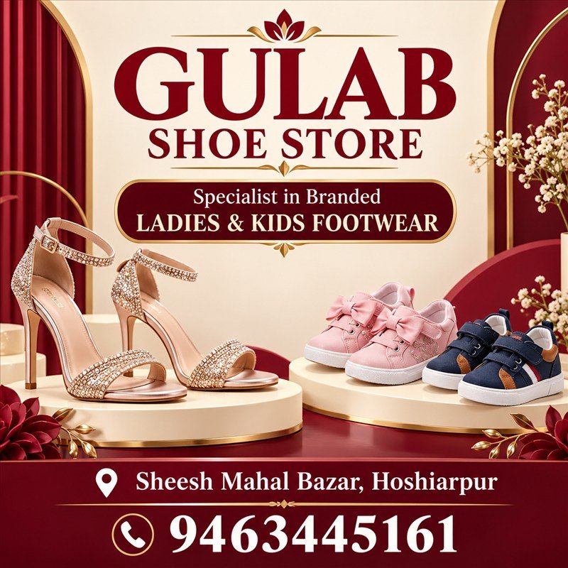 Gulab Shoe Store — advertisement sample