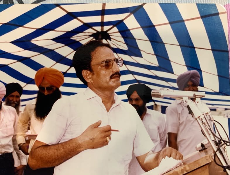 Sh. Ramesh Chander Dogra, former Punjab Cabinet Minister and four-time Dasuya MLA, addressing a gathering